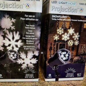 3 pks..Snow flurry lights never opened or used Home Depot bought…
